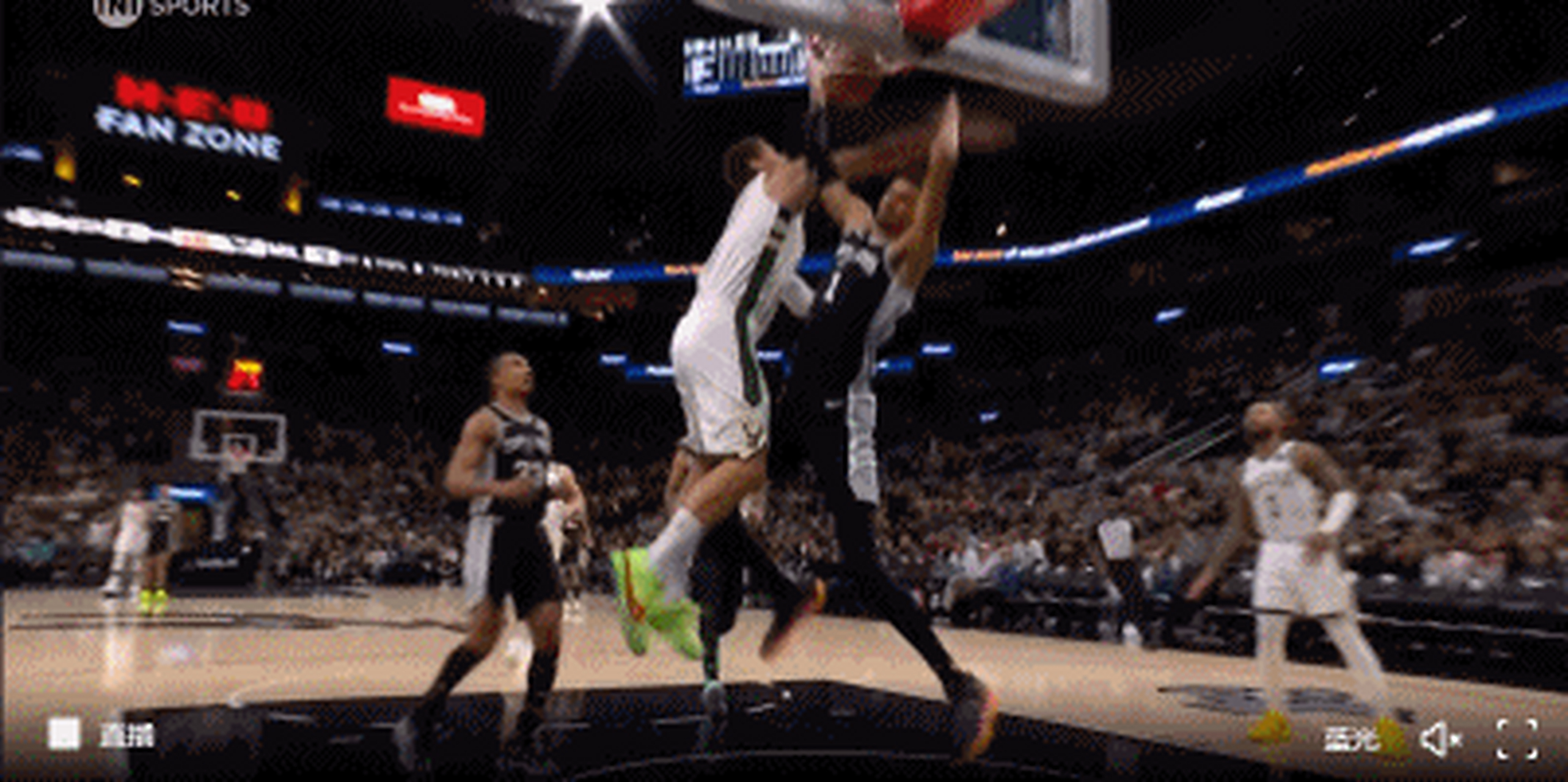 雄鹿胜马刺，米德尔顿27分